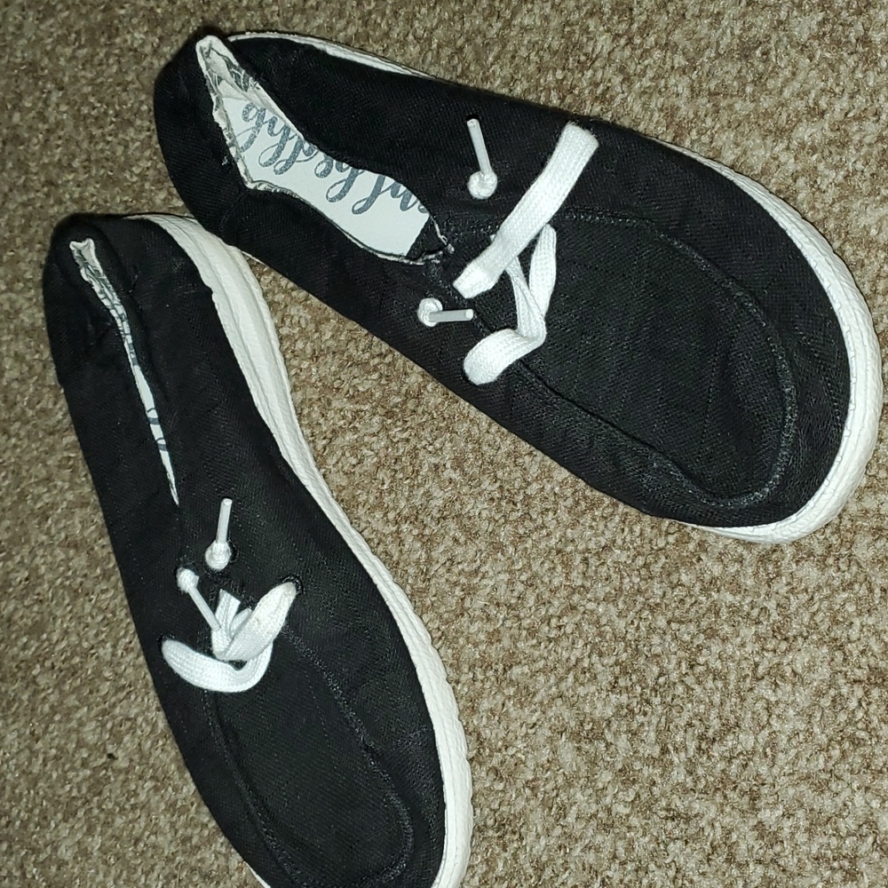 Gypsy jazz black hey dude style slip ons